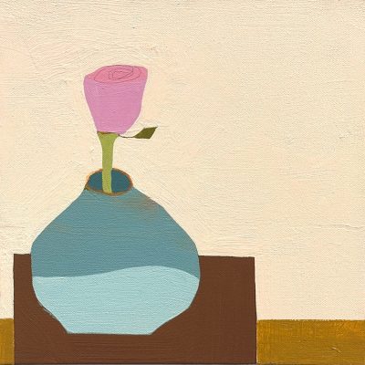 Ellen Rolli Interior with two toned vessel 12x12