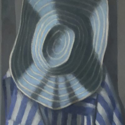 Olga Antonova Hanged striped clothes 36x12